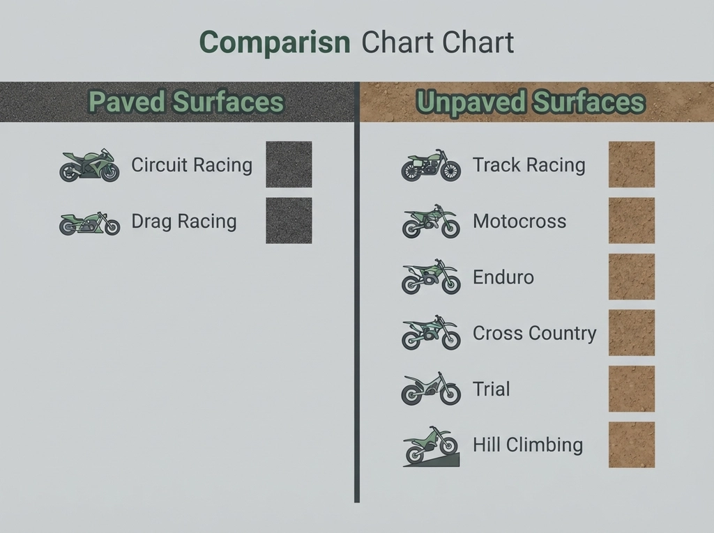 Motorcycle Racing comparison chart
