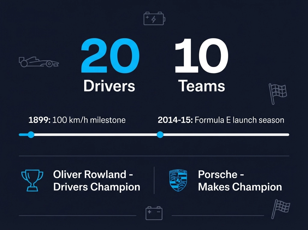 Electric Racing statistics infographic