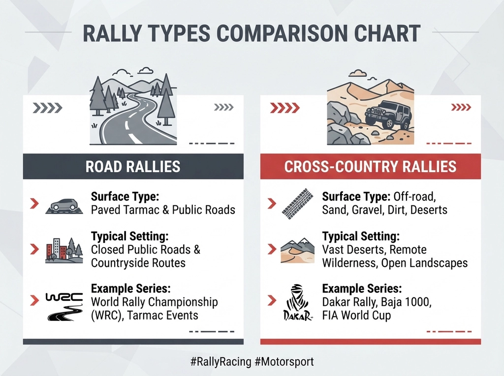 Rally Racing comparison chart