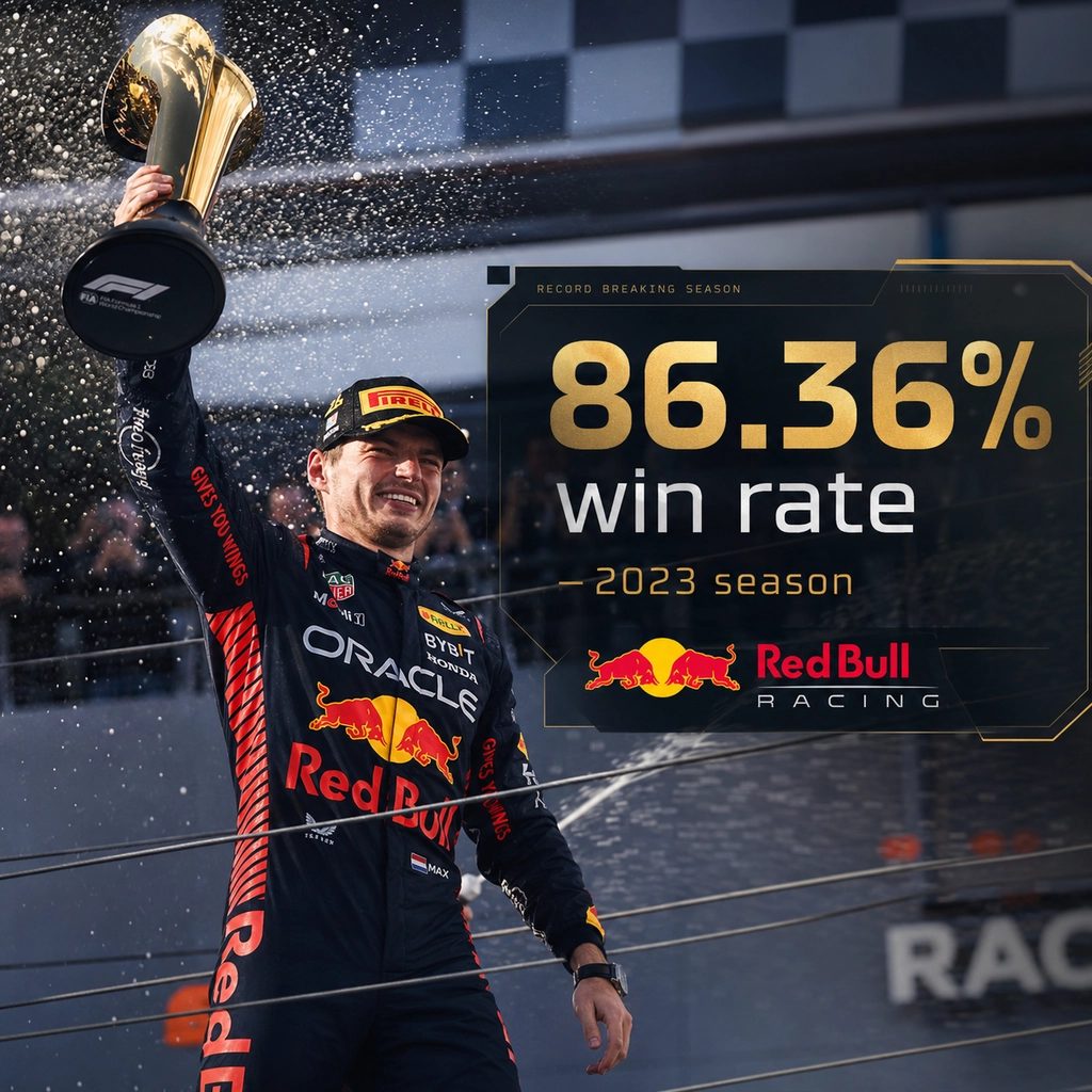 F1 drivers who win a significant percentage of races in a season