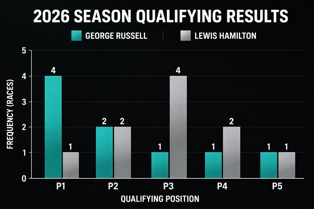 Statistical analysis of F1 qualifying performance comparison chart