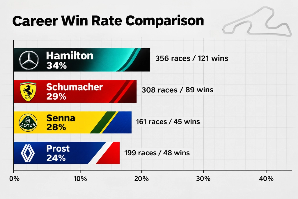 definitive ranking of F1 drivers over the years comparison chart