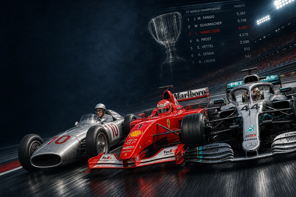 definitive ranking of F1 drivers over the years