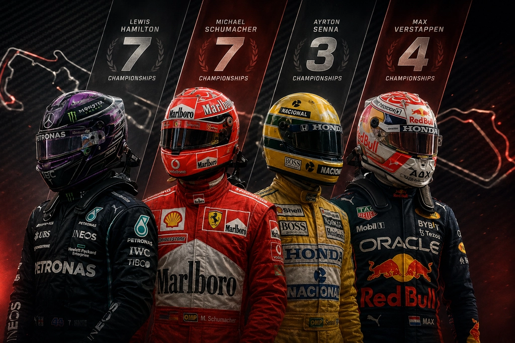 historical performance comparison of legendary F1 drivers