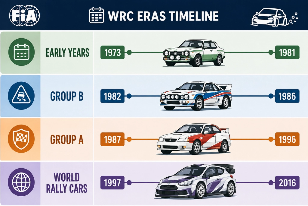 World Rally Championship History comparison