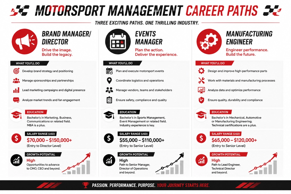 Motorsport Management Roles comparison