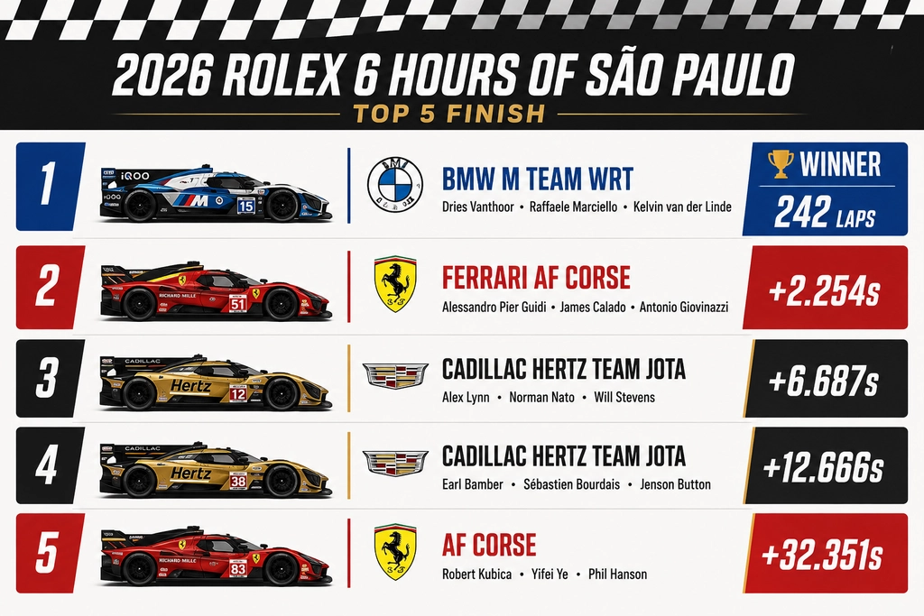 WEC Race Results 2026 statistics