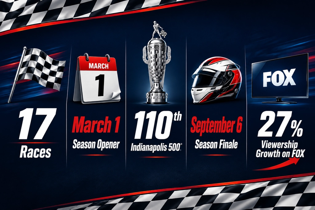 IndyCar Race Schedule 2026 statistics
