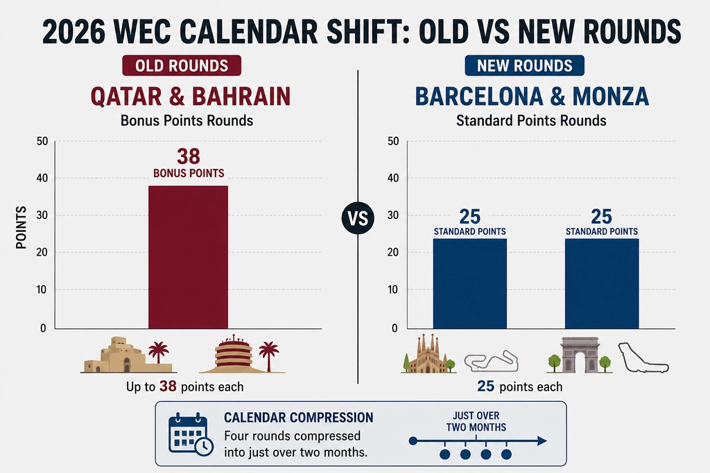 WEC Team Strategies 2026 comparison chart