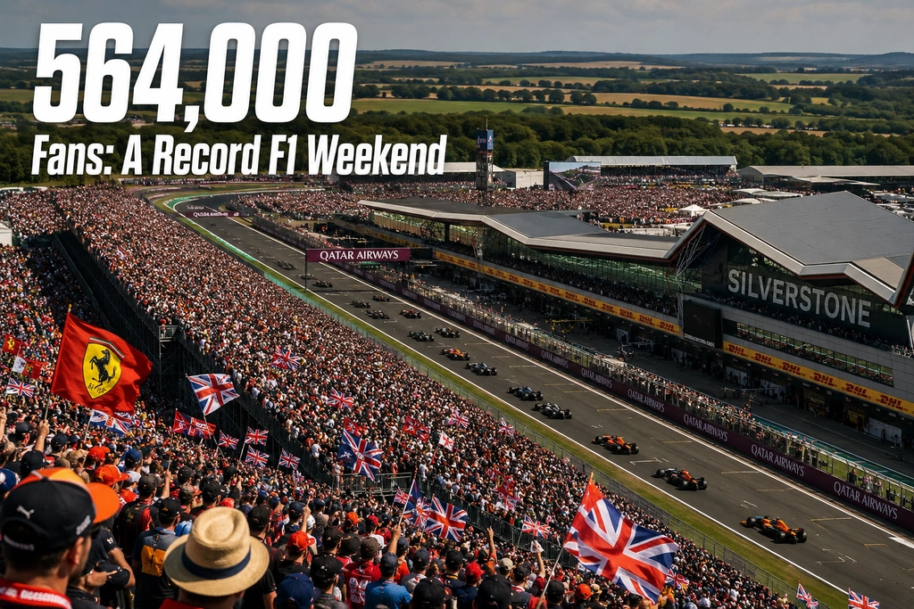 What are the official attendance numbers for major F1 races?